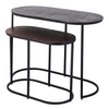 Ptmd bijzettafel janca aluminium 69 cm set van 2 | 2 stuks