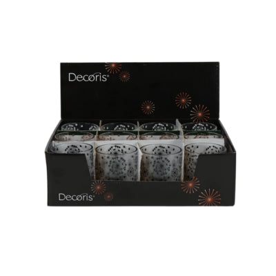 Theelichthouder glas 8,3 cm 3 assorti | 12 stuks