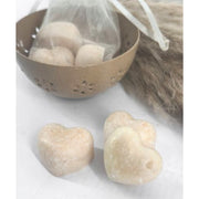 Daan kromhout amberblokje hart babypoeder 2,5 cm organza zakje met 3 stuks | 24 stuks - afbeelding 2