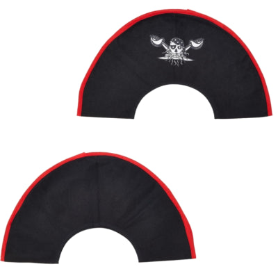 Folat piraten hoed vilt zwart 47 cm | 12 stuks