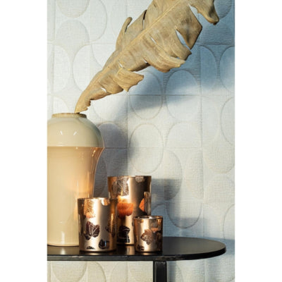 Ptmd windlicht kamala s bruin bronskleurig 8 cm | 12 stuks