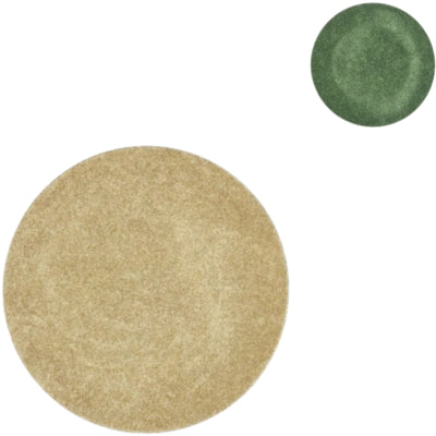 Decoratiebord melamine shine groen goudkleurig 22 cm 2 assorti | 18 stuks