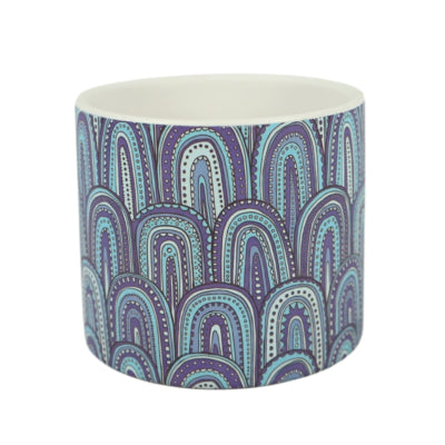 Bloempot blue keramiek 12 cm | 12 stuks