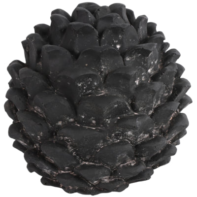 Countryfield beeld dennenappel donato l zwart 18 cm | 8 stuks