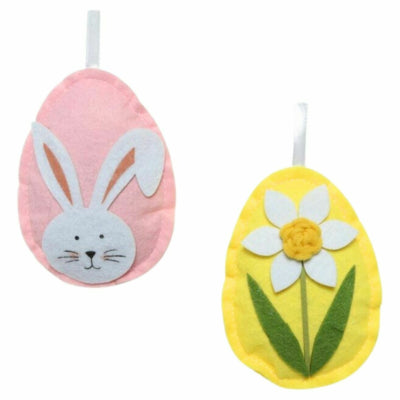 Hanger paasei vilt 11,5 cm 2 assorti | 72 stuks