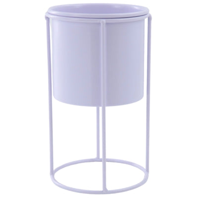 Housevitamin bloempot op standaard metaal lila 19 cm | 12 stuks
