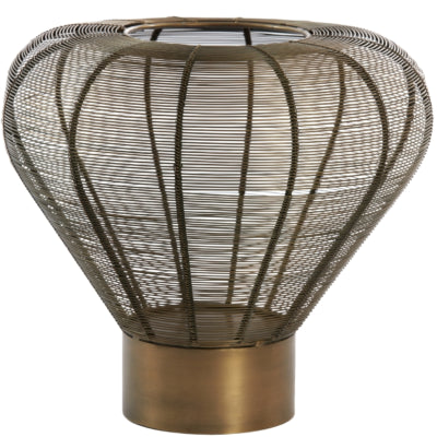 Light living light en living theelichthouder mealynn bronskleurig 33 cm | 2 stuks