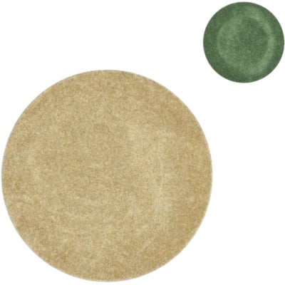 Decoratiebord melamine shine groen goudkleurig 33 cm 2 assorti | 12 stuks
