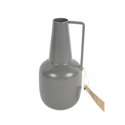 Vaas bottle metaal grijs 20 cm | 12 stuks