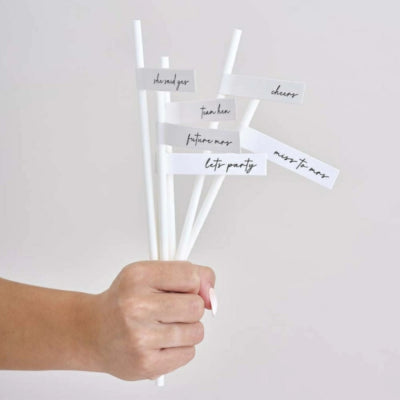 Ginger ray team bride papieren rietjes set van 16 | 20 stuks
