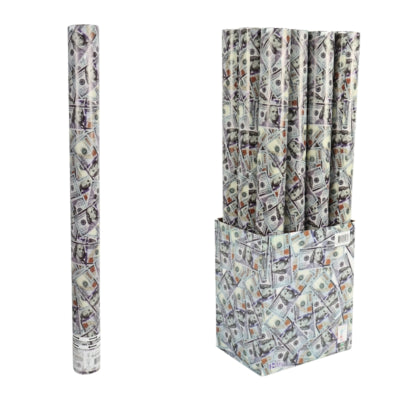 Confetti kanon dollar 58 cm | 12 stuks