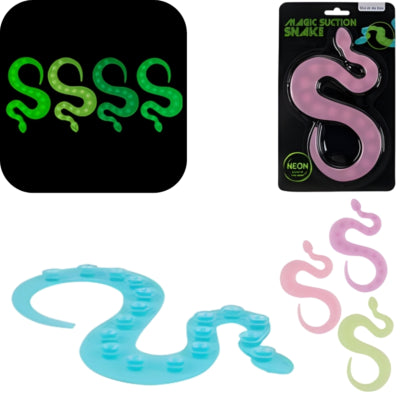 Out of the blue magische slang glow in the dark 19 cm 4 assorti | 24 stuks