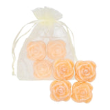 Daan kromhout amberblokje roos babypoeder 2,5 cm organza zakje met 4 stuks | 24 stuks - afbeelding 1