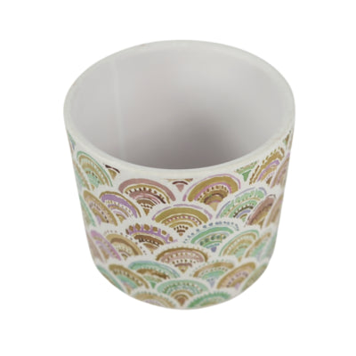 Bloempot multi color keramiek 12 cm | 12 stuks