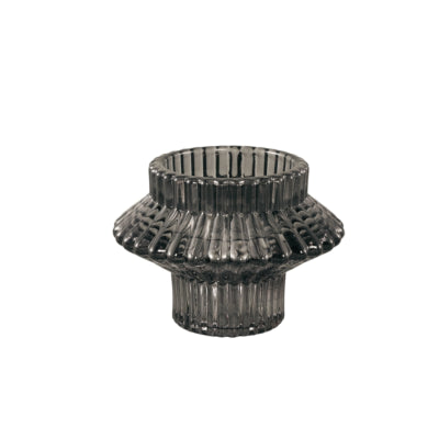 Ptmd kandelaar milandi duo grijs 6 cm | 12 stuks