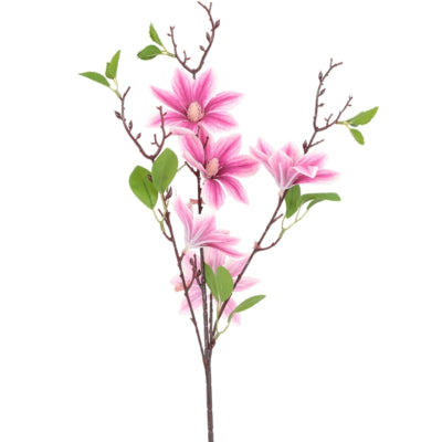 Countryfield kunstbloem magnolia paars 82 cm | 24 stuks