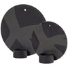 Wand theelichthouder zwart 20 cm set van 2 | 6 stuks