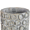 Ptmd cementpot met cirkels ginte s 45 cm | 2 stuks