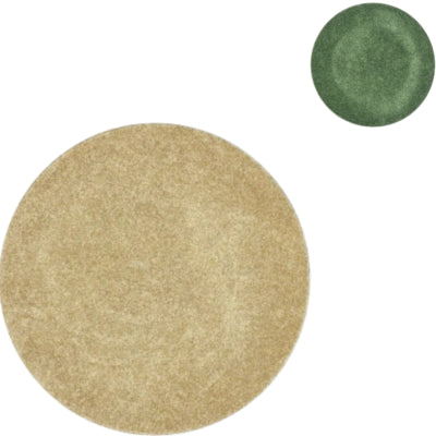 Decoratiebord melamine shine groen goudkleurig 28 cm 2 assorti | 18 stuks