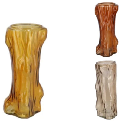 Daan kromhout vaas tree bruin 19 cm 3 assorti | 12 stuks