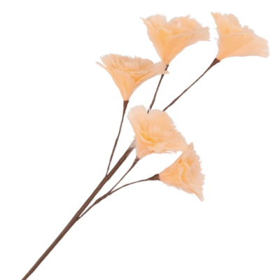 Daan kromhout kunsttak feather bloemen perzik 85 cm | 8 stuks