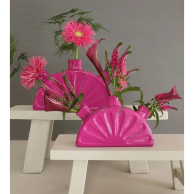 Vaas limon fuchsia 28 cm | 8 stuks