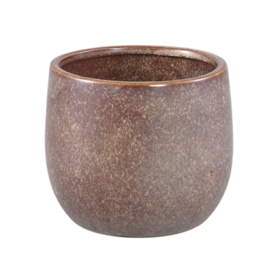 Ptmd bloempot freja s bruin 13 cm | 12 stuks