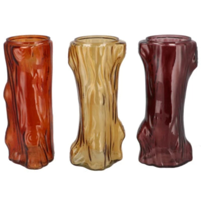 Daan kromhout vaas tree bruin 19 cm 3 assorti | 12 stuks