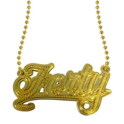 Folat feest ketting forty goudkleurig | 24 stuks