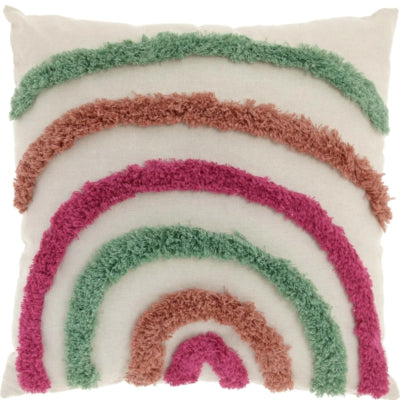 Unique living kussen ricca roze groen 45x45 cm | 6 stuks