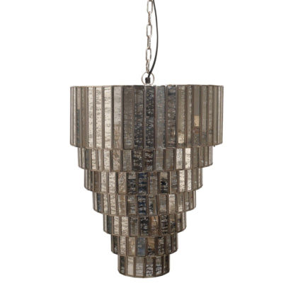 Ptmd hanglamp ceylin zilverkleurig 51 cm | 2 stuks