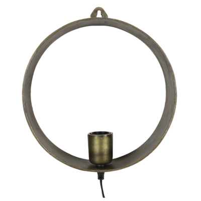 Countryfield wandlamp largo messingkleurig eu-stekker 29,5 cm | 2 stuks