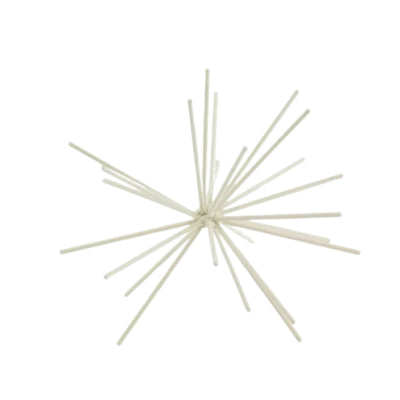 Housevitamin ornament firework metaal beige 15 cm | 24 stuks