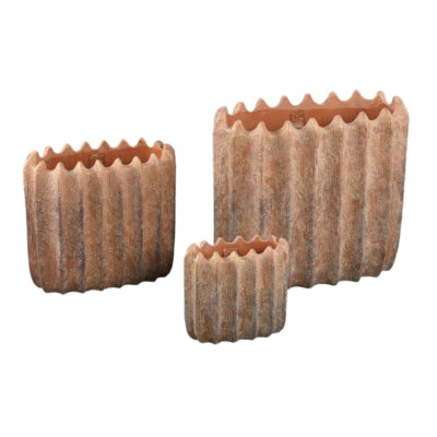Ptmd bloempot brigett ovaal 20 cm | 6 stuks