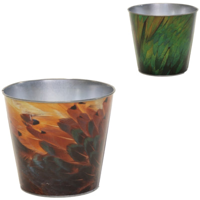 Bloempot bob feather l 15 cm 2 assorti | 12 stuks