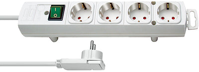 Brennenstuhl comfort line plus stekkerdoos 4-voudig stekkerdoos (wit, 2 meter)