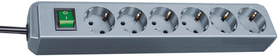 Brennenstuhl eco-line stekkerdoos 6x stekkerdoos (grijs, 1159540015, voor 6 stekkers)