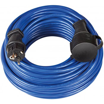 Brennenstuhl verlengkabel ip44, geaard (blauw, 10 meter)