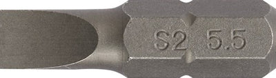 Promat tecwerk bit | voor sleufschroeven | 6,5 mm lengte 25 mm 1 4 inch c6,3 | snedesterkte 1,2 mm - 4000829107