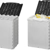 Proplus Afvalbak opvouwbaar 35 liter 25 x 31 x 38 cm grijs zwart