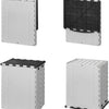 Proplus Afvalbak opvouwbaar 35 liter 25 x 31 x 38 cm grijs zwart