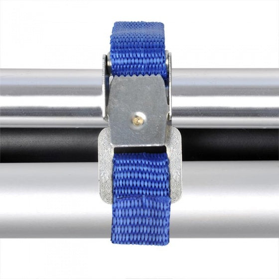 Proplus Fietsriempjes met metalen gesp 40 cm blauw 4 stuks