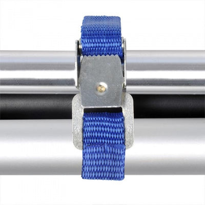 Proplus Fietsriempjes met metalen gesp 40 cm blauw 4 stuks