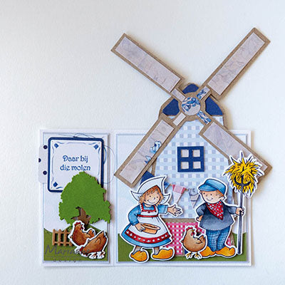 Marianne design • craft stencil windmill