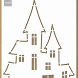 Marianne design • craft stencil haunted house - afbeelding 1