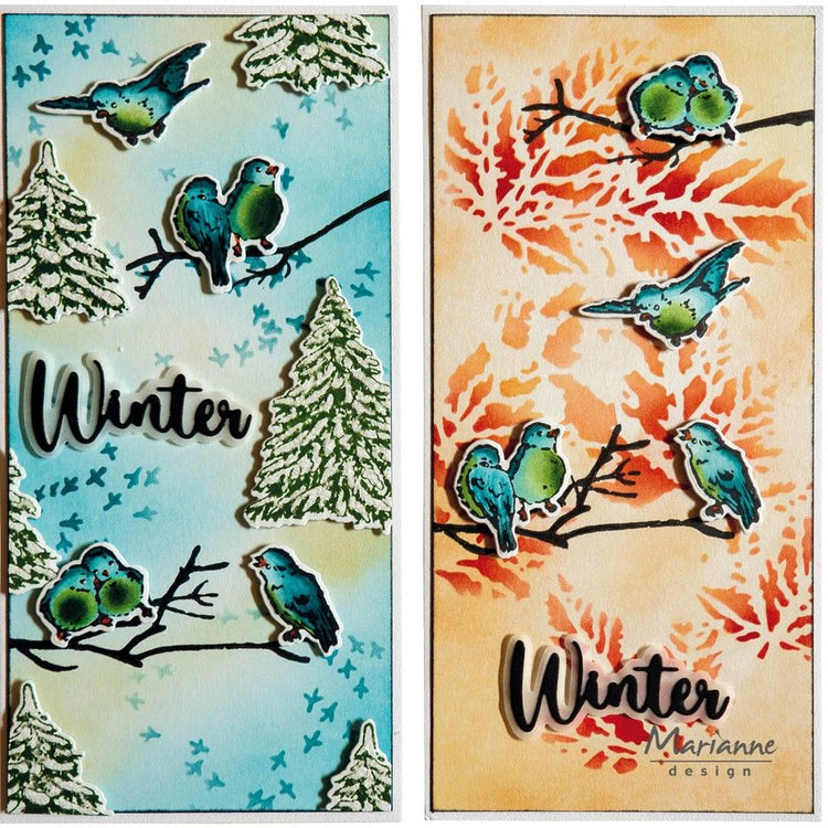 Marianne design • mask stencils tiny's bird deer prints