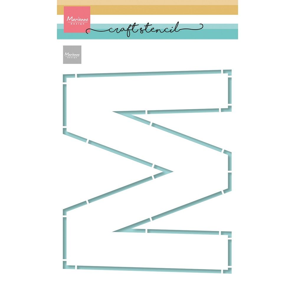Marianne design • craft stencil m-letter