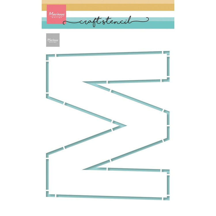 Marianne design • craft stencil m-letter