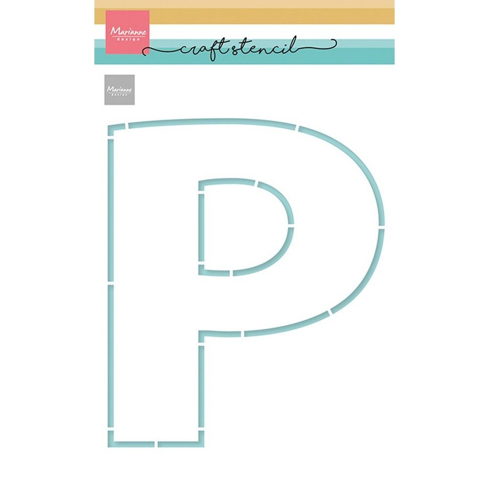 Marianne design • craft stencils p-letter