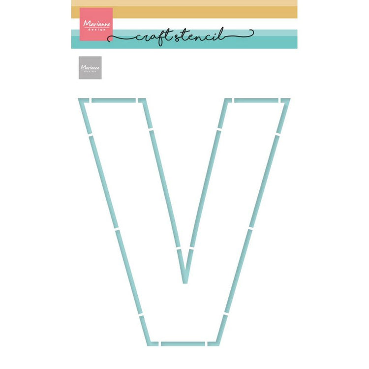 Marianne design • craft stencil letter v (vaderdag)